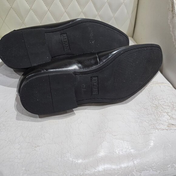 Mens Alfani Black Leather Loafers With Memory Foam Sole size 13 M - Picture 5 of 7